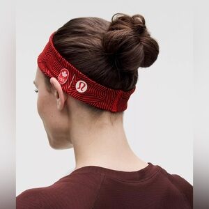 🆕🇨🇦 Lululemon Team Canada Olympics Wunder Train Headband Maple Echo Cardinal